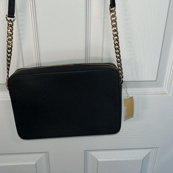 Michael Kors, jet set purse, leather cross, body adjustable, color, black - Picture 5 of 7
